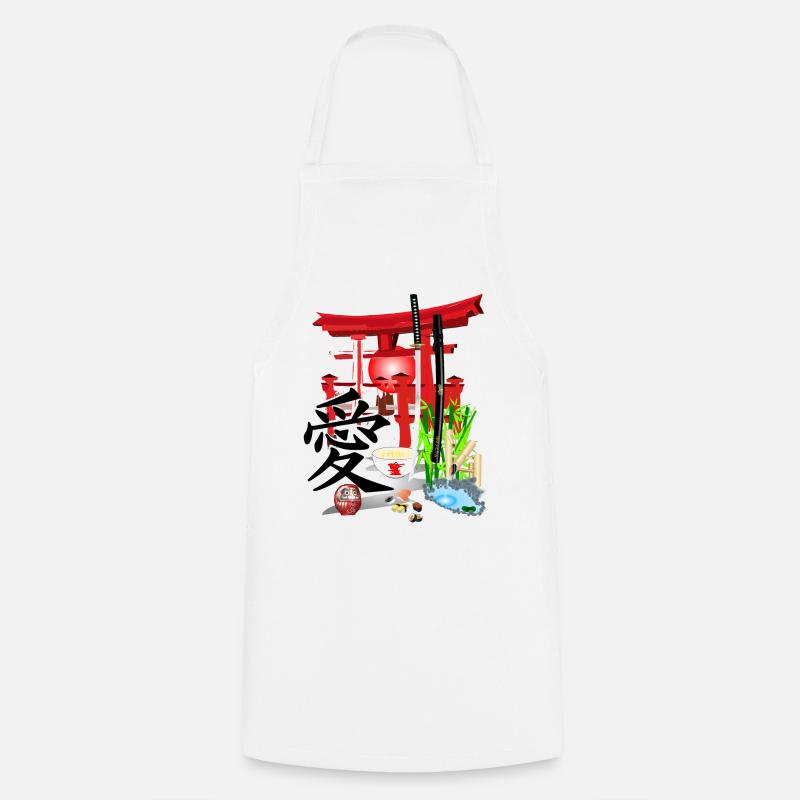 Japon - Tablier de cuisine - blanc