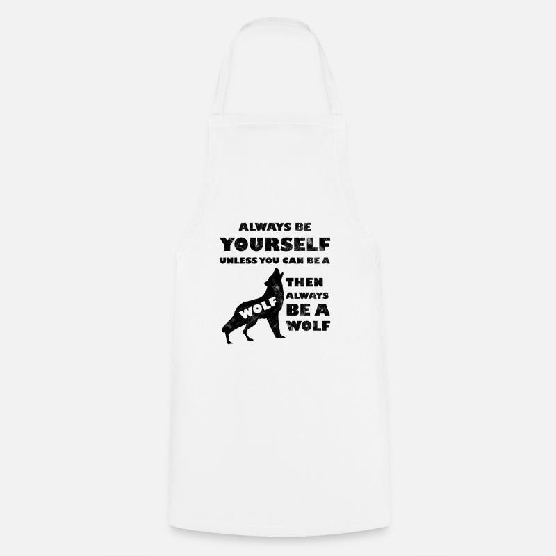 loup - Tablier de cuisine - blanc