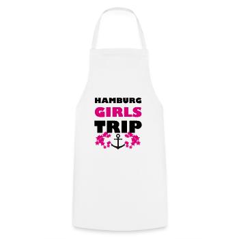 Hamburg girls trip Gruppe Reeperbahn Party feiern - Kochschürze - Weiß - Vorne - AI Model Male 185 dark (185cm)
