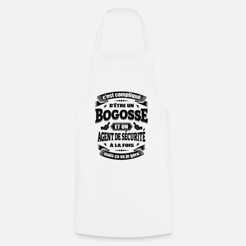 BOGOSSE AGENT DE SÉCURITÉ - Tablier de cuisine - blanc