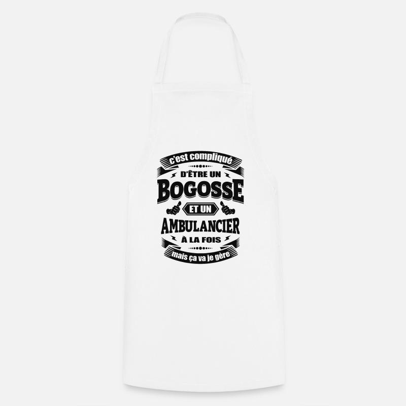 BOGOSSE ET AMBULANCIER - Tablier de cuisine - blanc