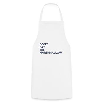 Don't eat the marshmallow - Cooking Apron - white - Front - AI Model Male 185 dark (185cm)