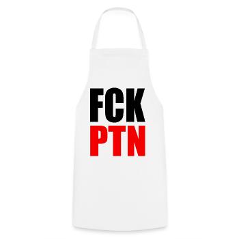 Fck ptn - Tablier de cuisine - blanc - Devant - AI Model Male 185 dark (185cm)
