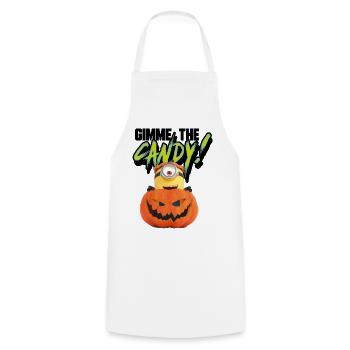 Minions Stuart Gimme The Candy - Cooking Apron - white - Front - AI Model Male 185 dark (185cm)