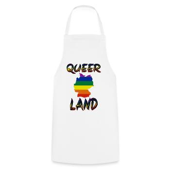 queer Pride Schwul queer Liebe Lesbisch bi mann - Kochschürze - Weiß - Vorne - AI Model Male 185 dark (185cm)