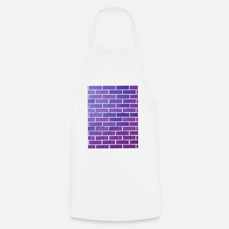 Brick Wall - Cooking Apron - white