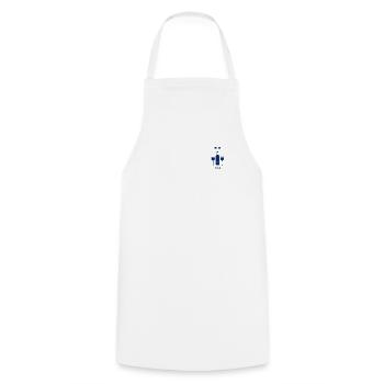 FFA Bouteille de vin et verres 2 étoiles - Tablier de cuisine - blanc - Devant - AI Model Male 185 dark (185cm)