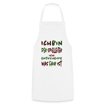 Mein Spiel, meine Regeln - Spielleiter T-Shirt - Kochschürze - Weiß - Vorne - AI Model Male 185 dark (185cm)