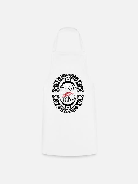 Tika Tonu Maori Design - Maori T-Shirt - Kochschürze - Weiß