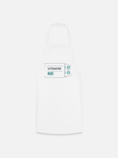 Medikamente Pillen Tabletten Packung - Kochschürze - Weiß