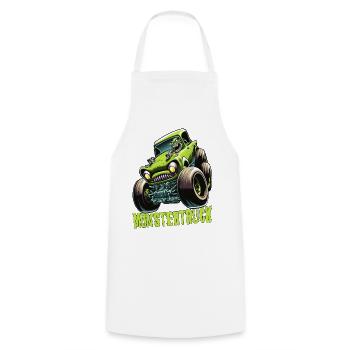 Monster Truck Comic Gift - Cooking Apron - white - Front - AI Model Male 185 dark (185cm)