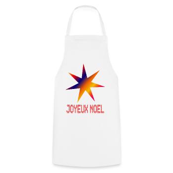 BONNE ANNEE. SAINT SYLVESTRE. NOUVELLE ANNÉE - Tablier de cuisine - blanc - Devant - AI Model Male 185 dark (185cm)