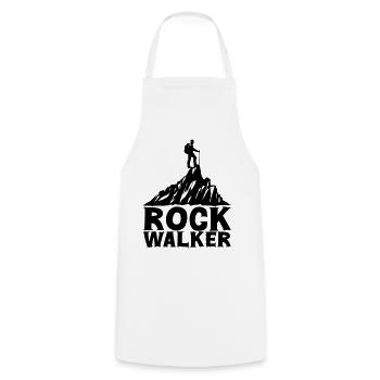 Rock Walker [Black] - Cooking Apron - white - Front - AI Model Male 185 dark (185cm)