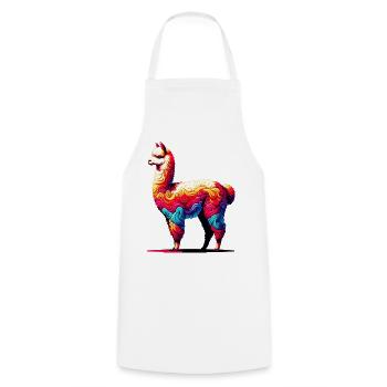 Alpaga - Tablier de cuisine - blanc - Devant - AI Model Male 185 dark (185cm)