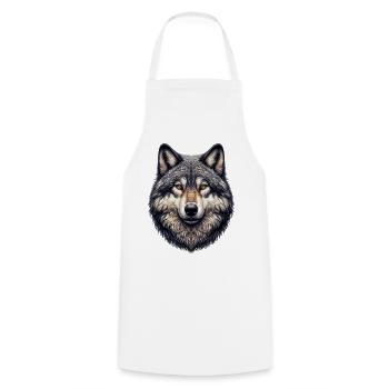 Loup - Tablier de cuisine - blanc - Devant - AI Model Male 185 dark (185cm)
