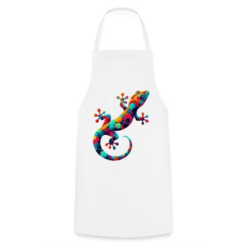 Gecko - Tablier de cuisine - blanc - Devant - AI Model Male 185 dark (185cm)