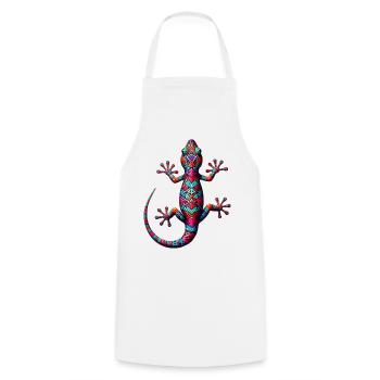 Gecko - Cooking Apron - white - Front - AI Model Male 185 dark (185cm)