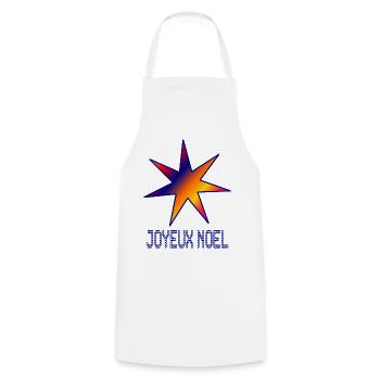 CHRISTMAS. MERRY CHRISTMAS. MERRY CHRISTMAS. FIR. NATURE. - Cooking Apron - white - Front - AI Model Male 185 dark (185cm)