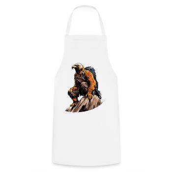 Adler Hiking / Mountaineering Adler - Cooking Apron - white - Front - AI Model Male 185 dark (185cm)