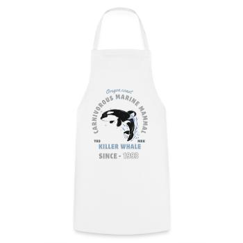 orca animal marine mammal - killer whale - Cooking Apron - white - Front - AI Model Male 185 dark (185cm)