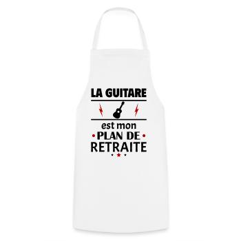Guitare plan de retraite fête des pères retraite - Tablier de cuisine - blanc - Devant - AI Model Male 185 dark (185cm)