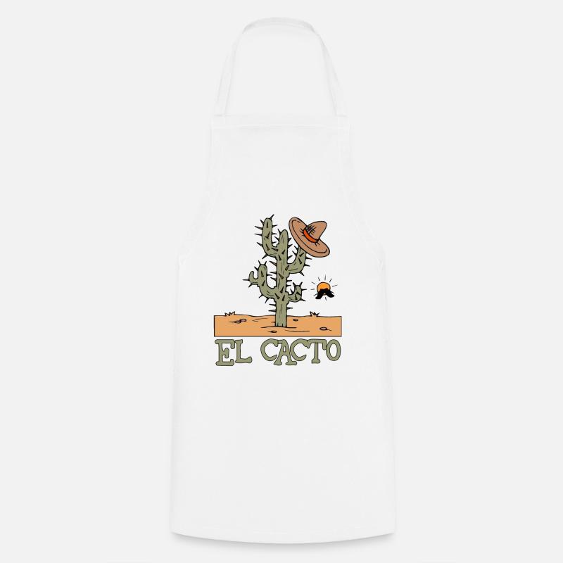 El Cacto 1 - Tablier de cuisine - blanc