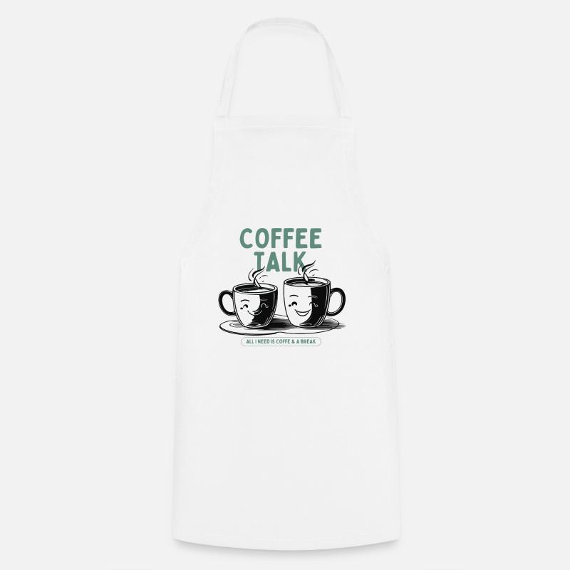 Coffee Addict – Coffee Lover Design - Cooking Apron - white
