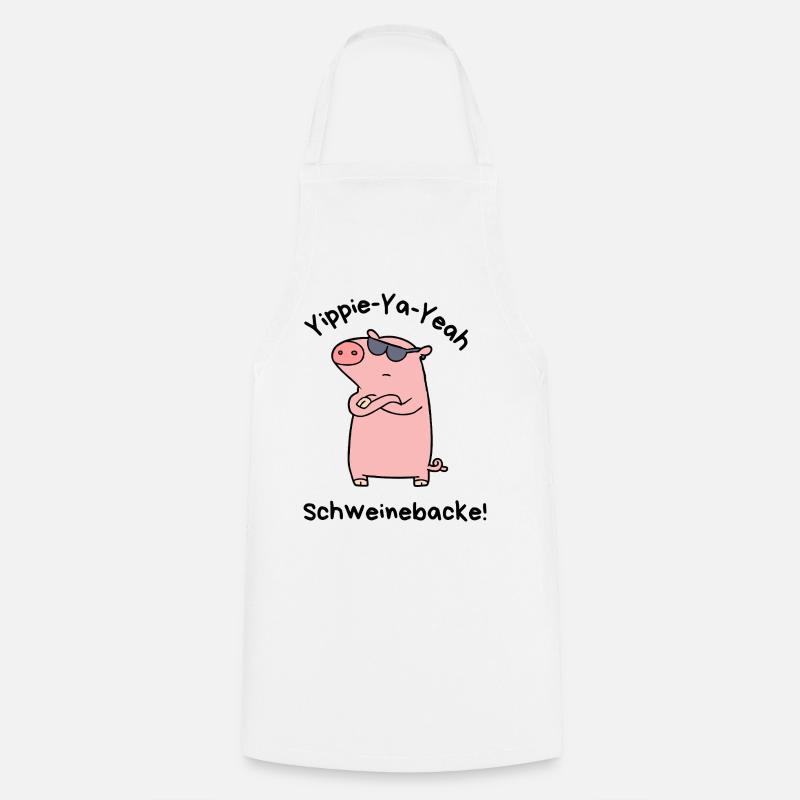 Yippie-Ya-yes Pork Cheek - Cooking Apron - white