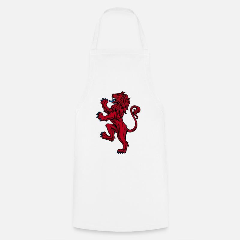 Scottish Lion Rampant - Cooking Apron - white