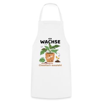 I'm growing, even if it looks messy - Cooking Apron - white - Front - AI Model Male 185 dark (185cm)
