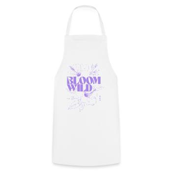 Bloom Wild Illustration botanique - Tablier de cuisine - blanc - Devant - AI Model Male 185 dark (185cm)
