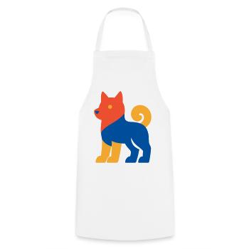 Pop Art Dog - Cooking Apron - white - Front - AI Model Male 185 dark (185cm)