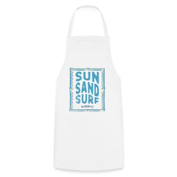 Sun Sand Surf Biarritz - Cooking Apron - white - Front - AI Model Male 185 dark (185cm)