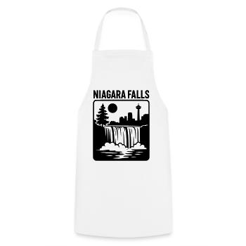 Niagara Fälle Falls Canada Urlaub Erholung - Kochschürze - Weiß - Vorne - AI Model Male 185 dark (185cm)