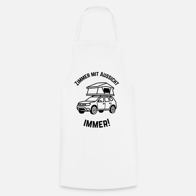 Roof tent with a view - Cooking Apron - white
