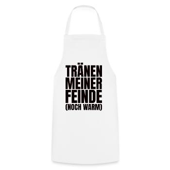 Tears of my enemies - Cooking Apron - white - Front - AI Model Male 185 dark (185cm)
