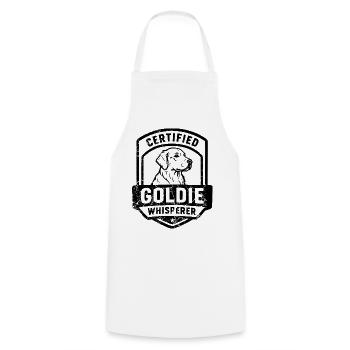 Golden Retriever Hoodie for Breeders and Dog Fans - Cooking Apron - white - Front - AI Model Male 185 dark (185cm)
