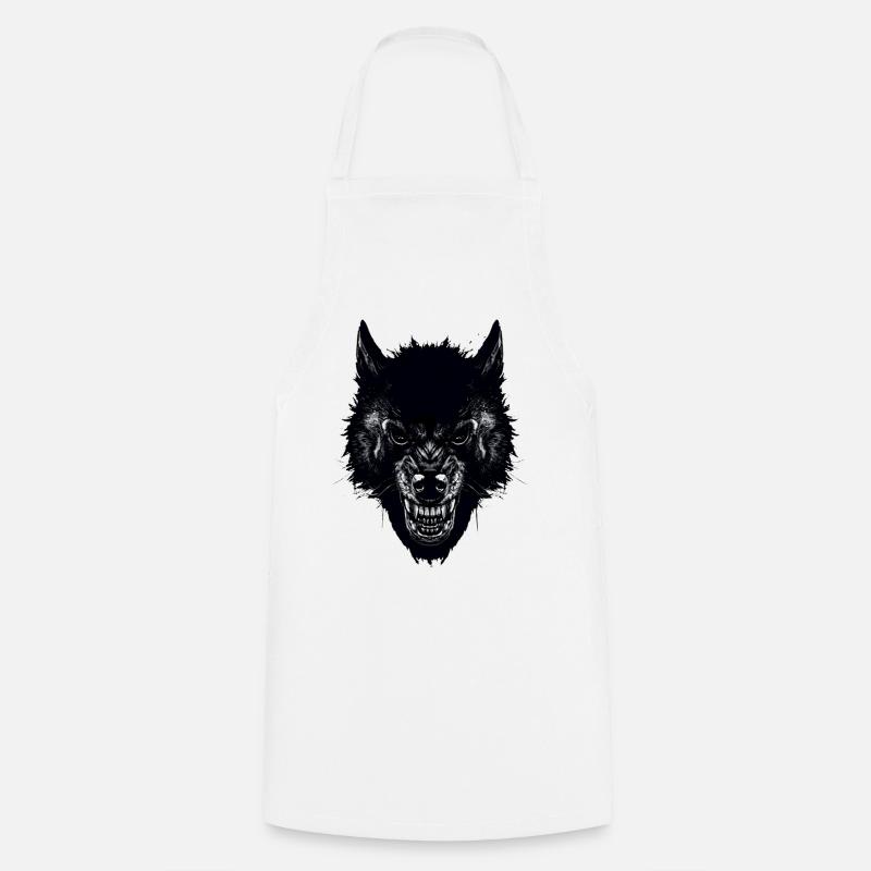 Wolf - Kochschürze - Weiß