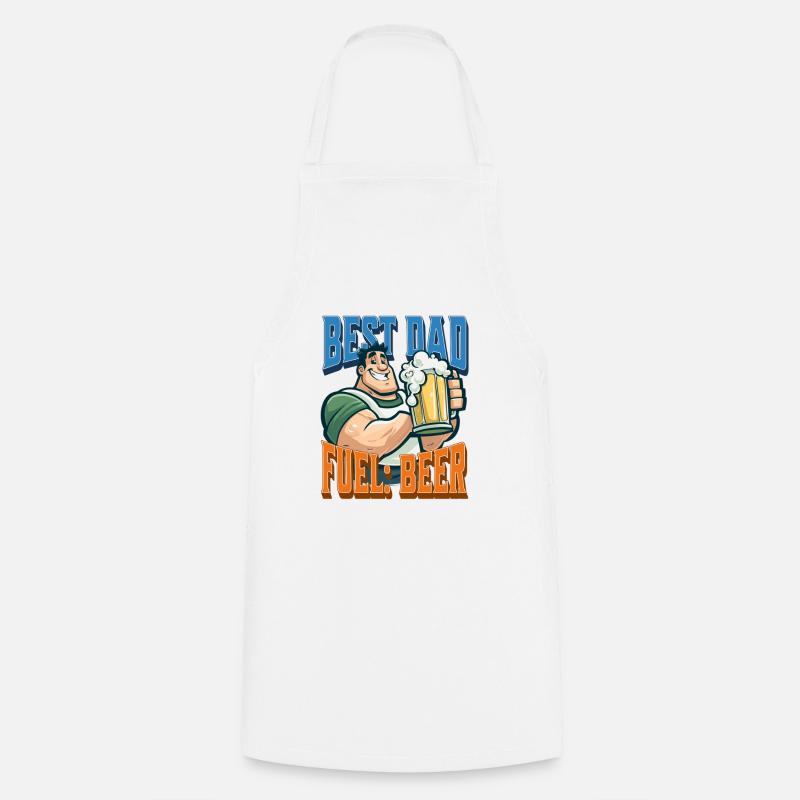 Best Dad Fuel: Beer - Cooking Apron - white