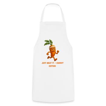 Carrot with Headband Running Edition Caricature - Cooking Apron - white - Front - AI Model Male 185 dark (185cm)