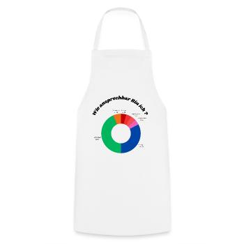 Motivation Diagram - Cooking Apron - white - Front - AI Model Male 185 dark (185cm)