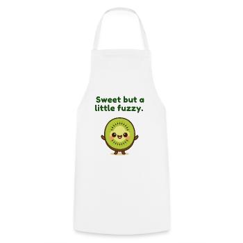 Délice de fruits kiwi de Kawaii - Tablier de cuisine - blanc - Devant - AI Model Male 185 dark (185cm)