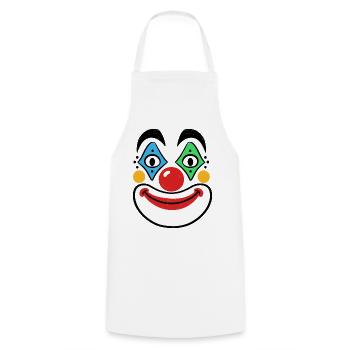 Carnival Costume Clown Confetti Carnival Funny - Cooking Apron - white - Front - AI Model Male 185 dark (185cm)