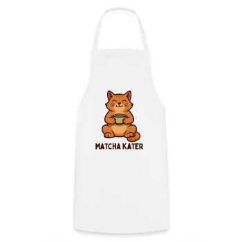 Matcha Hangover Tea Time Graphic - Cooking Apron - white - Front - AI Model Male 185 dark (185cm)