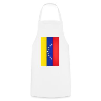 Étoiles de l’arc du drapeau du Venezuela - Tablier de cuisine - blanc - Devant - AI Model Male 185 dark (185cm)