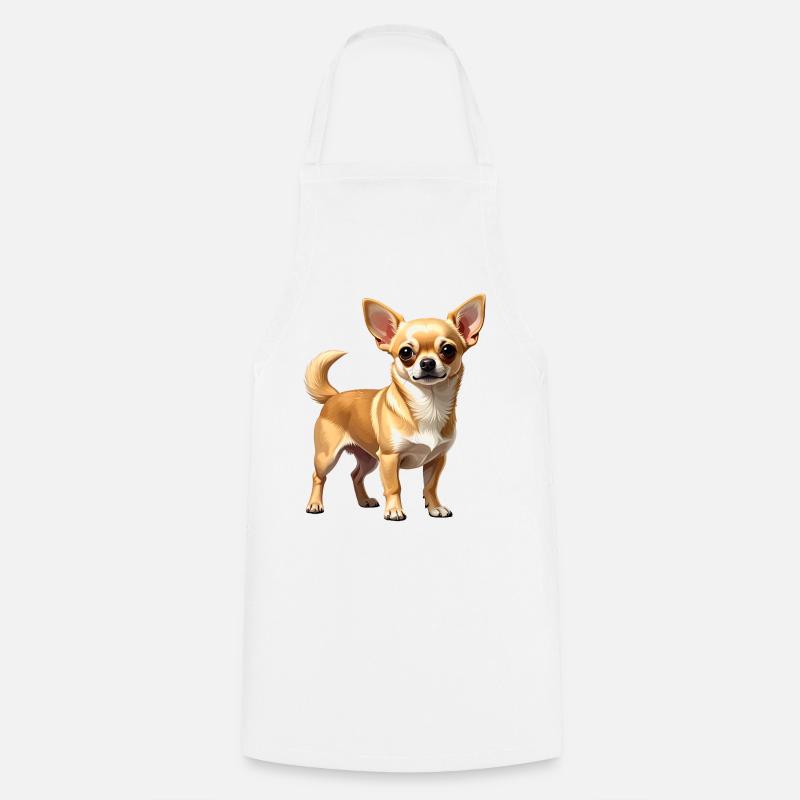 Fawn Chihuahua - Tablier de cuisine - blanc