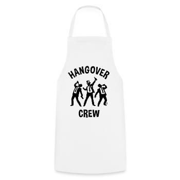 Hangover Crew (JGA Junggesellenabschied Bier / B) - Kochschürze - Weiß - Vorne - AI Model Male 185 dark (185cm)