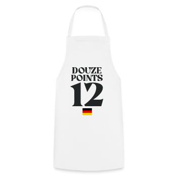 Dutzend Punkte 12 Deutschland Eurovision - Kochschürze - Weiß - Vorne - AI Model Male 185 dark (185cm)