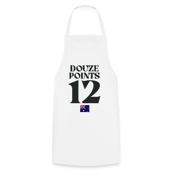 Twelve Points Australia Eurovision  - Cooking Apron - white - Front - AI Model Male 185 dark (185cm)