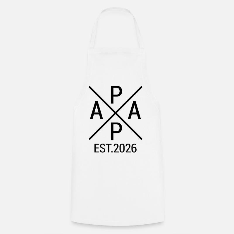 Dad 2026 First Time Dad 2026 - Cooking Apron - white